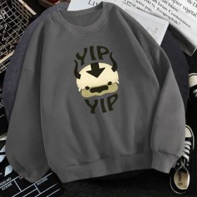 Man New Fleece Sweatshirts Avatar The Last Airbender (Option: Dark grey-2XL)