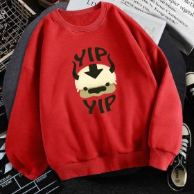 Man New Fleece Sweatshirts Avatar The Last Airbender (Option: Red-L)